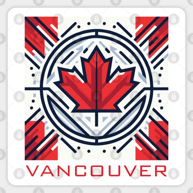 Vancouver BC Canada Flag Sticker by Heartsake